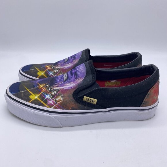 VANS x Marvel Avengers Classic Slip-On Infinity War Thanos Men's 8 Women's 9.5 - Picture 8 of 15